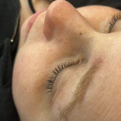 Black Cherry Beauty Studio - Lashes after a lift and tint. They are thicker and have a full and long appearance without mascara!