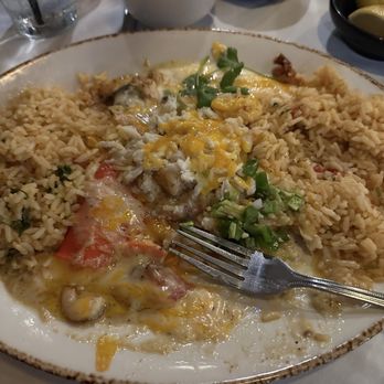 Cyclone Anaya's - Memorial City - Enchilada Mariscos with shrimp - Tex-Mex Near Me - Houston, Texas