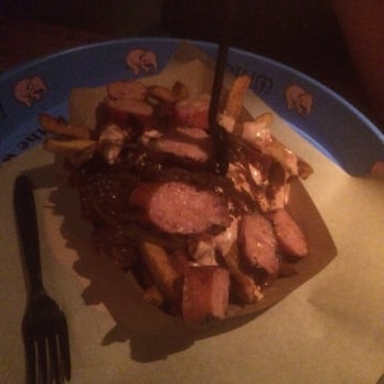 Wursthaus - Drunken fries with cheddar bratwurst - Pubs Near Me - Santa Ana, California Wursthaus - Drunken fries with cheddar bratwurst - Pubs Near Me - Santa Ana, California