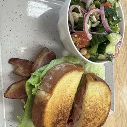 BLT and Mediterranean salad BLT and Mediterranean salad