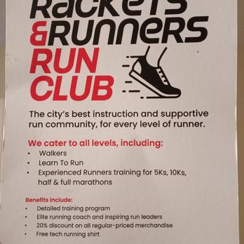 Rackets & Runners - Rackets & Runners has a Run club for runners to join for a fee. - Sporting Goods Near Me - Vancouver, British Columbia Rackets & Runners - Rackets & Runners has a Run club for runners to join for a fee. - Sporting Goods Near Me - Vancouver, British Columbia