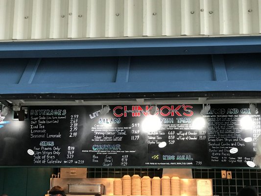 Menu photo 5 Little Chinooks Seattle, WA