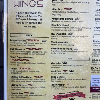 Crown & Dragon Pub - Menu - July 2022 - Pubs Near Me - Toronto, Ontario
