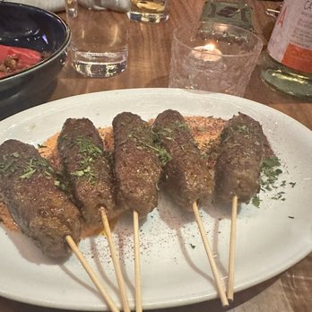 Vidrio - Moroccan Beef Skewers - Mediterranean Near Me - Raleigh, North Carolina Vidrio - Moroccan Beef Skewers - Mediterranean Near Me - Raleigh, North Carolina