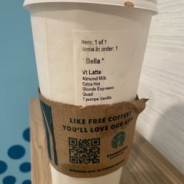 My Vanilla Latte