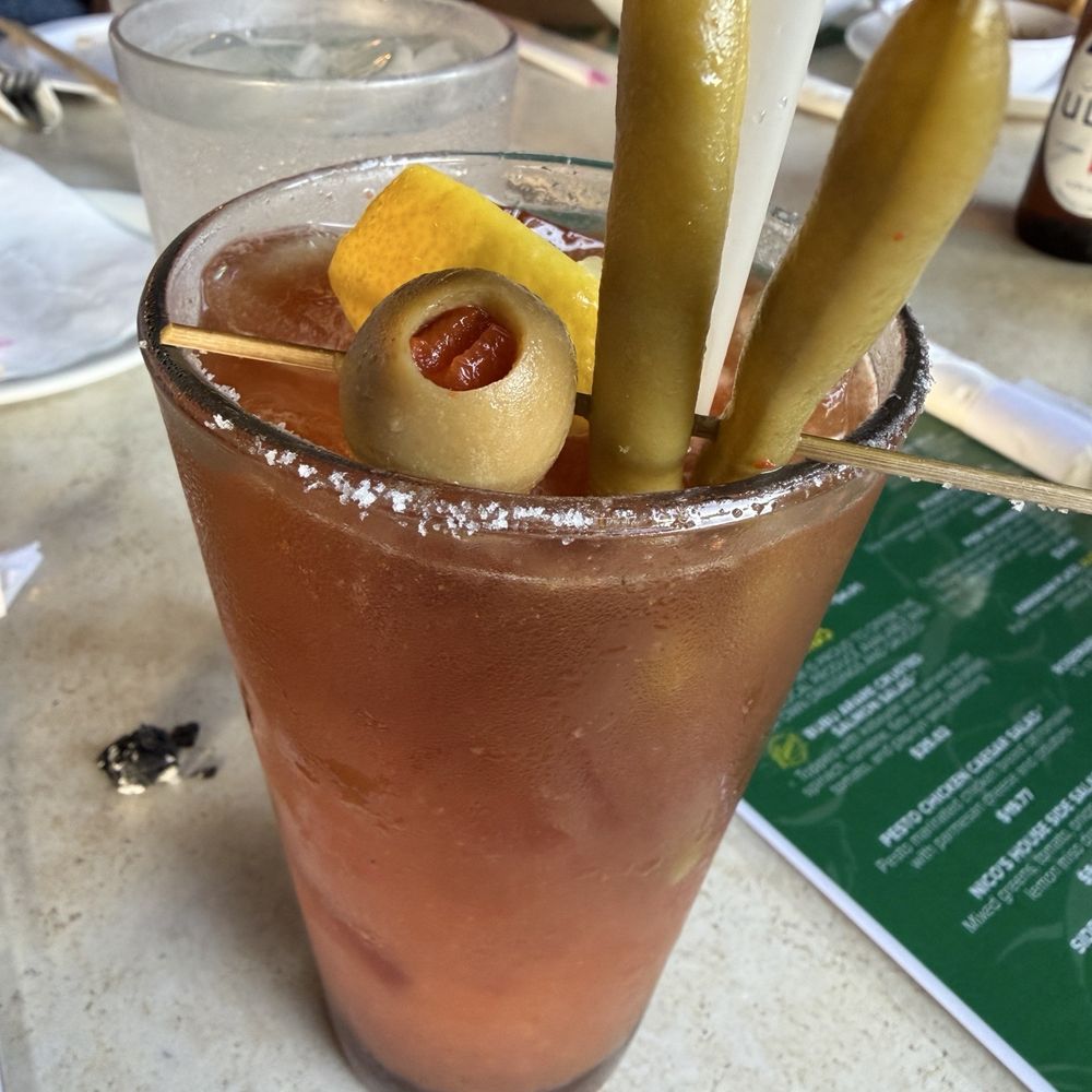 Nico's Pier 38 - Bloody marry - Seafood Near Me - Honolulu, Hawaii