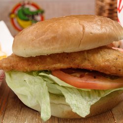 Grab-N-Geaux Smokehouse - Grab-N-Geaux: Fried Fish Sandwich