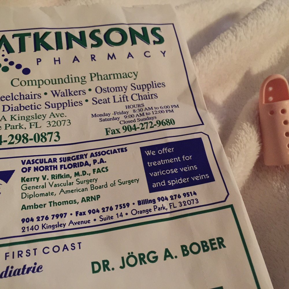 Atkinson's Pharmacy - Their prices are very competitive...Stax type finger splints for $2.95 (great deal!) - Medical Supplies Near Me - Orange Park, Florida
