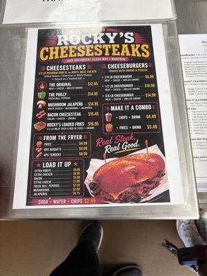 Menu photo 2 Rocky’s Cheesesteaks Manteca, CA