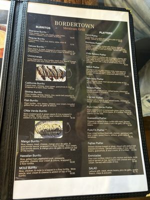 Menu photo 4 Bordertown Mexican Grill Bellingham, WA