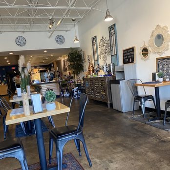 Fevzi Mediterranean Grill - The indoor seating with pretty decor - Mediterranean Near Me - Cherry Hill, New Jersey