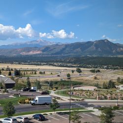 Drury Inn & Suites Colorado Springs Near The Air Force Academy - View from our room on the 5th floor, front of the building.