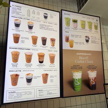Ampersand - Coffee menu - Coffee & Tea Near Me - Fort Worth, Texas