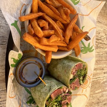 Beaches at Vilano - Seared ahi wrap - Seafood Near Me - St. Augustine, Florida Beaches at Vilano - Seared ahi wrap - Seafood Near Me - St. Augustine, Florida