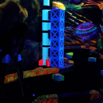 Race City - Blacklight Mini Golf - Amusement Parks Near Me - Panama City Beach, Florida