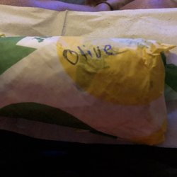 Subway - Never had them mark the sandwich before. Nice customer service touch