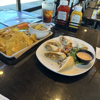 Johnny Blacks Public House - Egg rolls and spinach dip - Seafood Near Me - Shelby Township, Michigan