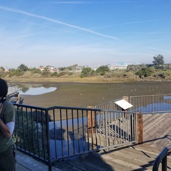 Salinas de San Pedro Salt Marsh - Salt Marsh expert giving an overview to the group - Parks Near Me - Los Angeles, California Salinas de San Pedro Salt Marsh - Salt Marsh expert giving an overview to the group - Parks Near Me - Los Angeles, California