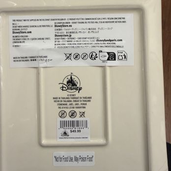 Disney Home - Poisonous warning on decorative plates - Home Decor Near Me - Anaheim, California