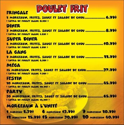 Menu photo 5 Patati-Patata Alma, QC Menu photo 5 Patati-Patata Alma, QC