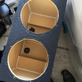 Audiowerk - This is the box I took out too small for my speakers, not enough airspace - Car Stereo Installation Near Me - San Jose, California