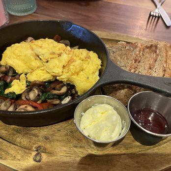 Julep Cast Iron Kitchen + Drink - Veggie skillet sans potato. - New American Near Me - Brea, California Julep Cast Iron Kitchen + Drink - Veggie skillet sans potato. - New American Near Me - Brea, California