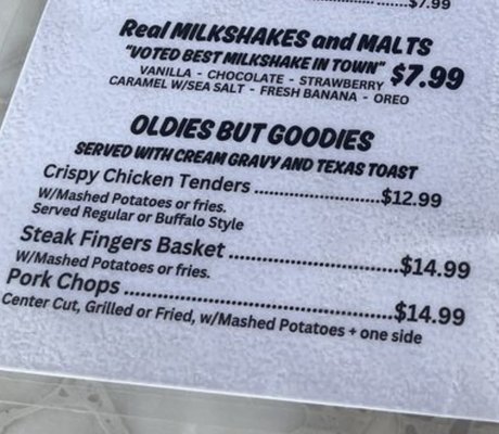 Menu photo 3 Chip's Old Fashioned Hamburgers Plano, TX