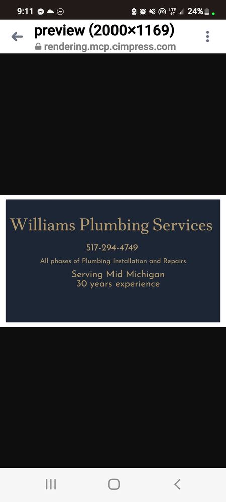 Slide of Williams Plumbing Services