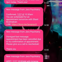 Java Psychiatry - Text trail