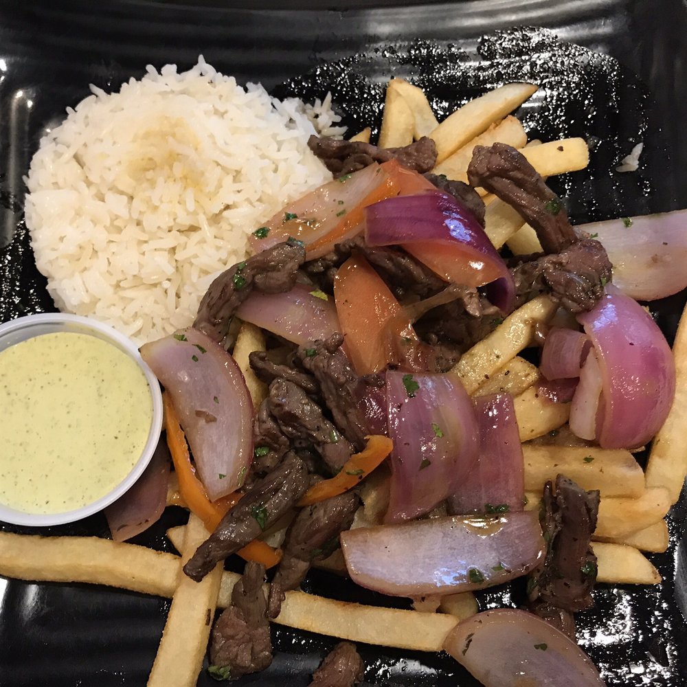 Red Panka - Classic Original Lomo Saltado Beef Plate - Peruvian Near Me - Redlands, California Red Panka - Classic Original Lomo Saltado Beef Plate - Peruvian Near Me - Redlands, California