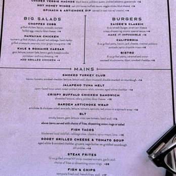 Zaidee’s - The menu - Pubs Near Me - Ojai, California Zaidee’s - The menu - Pubs Near Me - Ojai, California