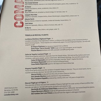 Comal - Menu - Mexican Near Me - Berkeley, California
