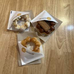 Pumpkin creme brulee, s'mores, caramel Pumpkin creme brulee, s'mores, caramel