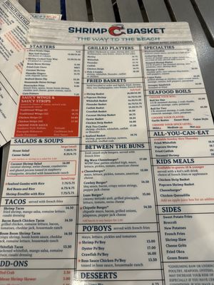 Menu photo 2 Shrimp Basket Pensacola, FL Menu photo 2 Shrimp Basket Pensacola, FL