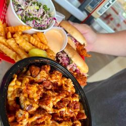 Flame-N-Chickz - Delicious Chickz fries with number one craving sauce on top.