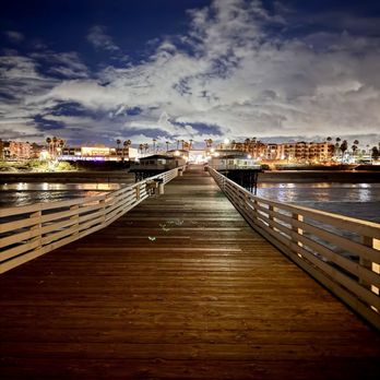 The Crystal Pier Hotel - Night view from the end of the pier - Hotels Near Me - San Diego, California The Crystal Pier Hotel - Night view from the end of the pier - Hotels Near Me - San Diego, California