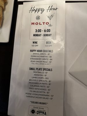 Menu photo 1 Pizzeria Molto Fairfield, CT Menu photo 1 Pizzeria Molto Fairfield, CT