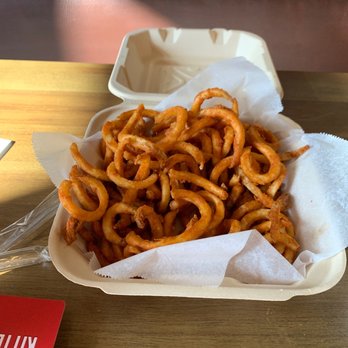 Bobaholics - Very generous portion of curly fries - Bubble Tea Near Me - San Jose, California