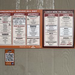 AJ's Cafe - Menu posted outside because the line can venture outside!