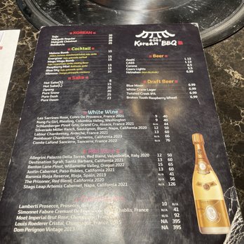 Gogi - Drink menu - Korean Near Me - Anchorage, Alaska