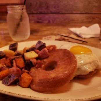 Sun Diner - Donut breakfast sandwich helped me get my sweets in for the day. - Breakfast & Brunch Near Me - Nashville, Tennessee Sun Diner - Donut breakfast sandwich helped me get my sweets in for the day. - Breakfast & Brunch Near Me - Nashville, Tennessee