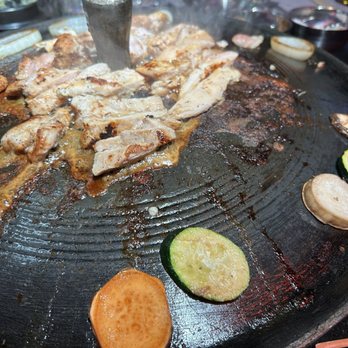 Won KBBQ - Half the veggies (lol) and the chicken. - Barbeque Near Me - Carle Place, New York Won KBBQ - Half the veggies (lol) and the chicken. - Barbeque Near Me - Carle Place, New York