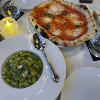 Oliver's Trattoria - Pesto & burrata gnocchi and Margherita - Italian Near Me - Irvine, California Oliver's Trattoria - Pesto & burrata gnocchi and Margherita - Italian Near Me - Irvine, California