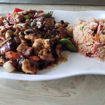 Taste Wei - Black Bean Chicken with Fried Rice. - Szechuan Near Me - Poulsbo, Washington Taste Wei - Black Bean Chicken with Fried Rice. - Szechuan Near Me - Poulsbo, Washington