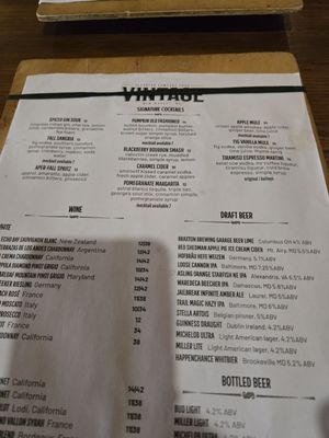 Menu photo 1 Vintage New Market, MD