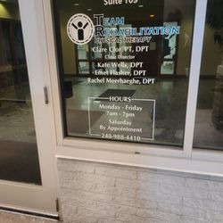 Team Rehabilitation Physical Therapy - Entrance