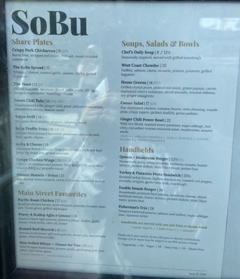 Menu photo 5 SoBu Social Burnaby, BC