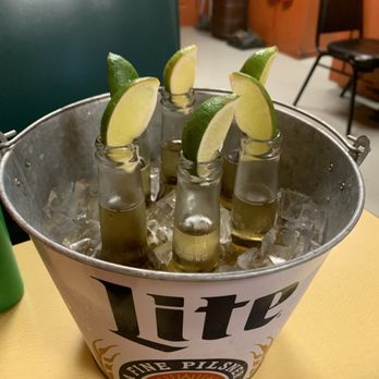 El Molcajete - Bucket of Coronitas with lime - Mexican Near Me - Rock Hill, South Carolina