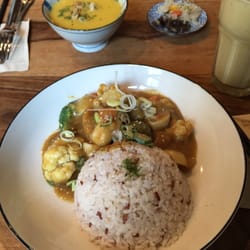 Mum Veggie + Coffee + Sweet - Curry rice bowl