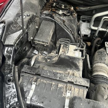 Safelite AutoGlass - Air filter box tampered with, missing hood prop bushing. Fender trim/insulation loose. - Auto Glass Services Near Me - Rockford, Illinois Safelite AutoGlass - Air filter box tampered with, missing hood prop bushing. Fender trim/insulation loose. - Auto Glass Services Near Me - Rockford, Illinois